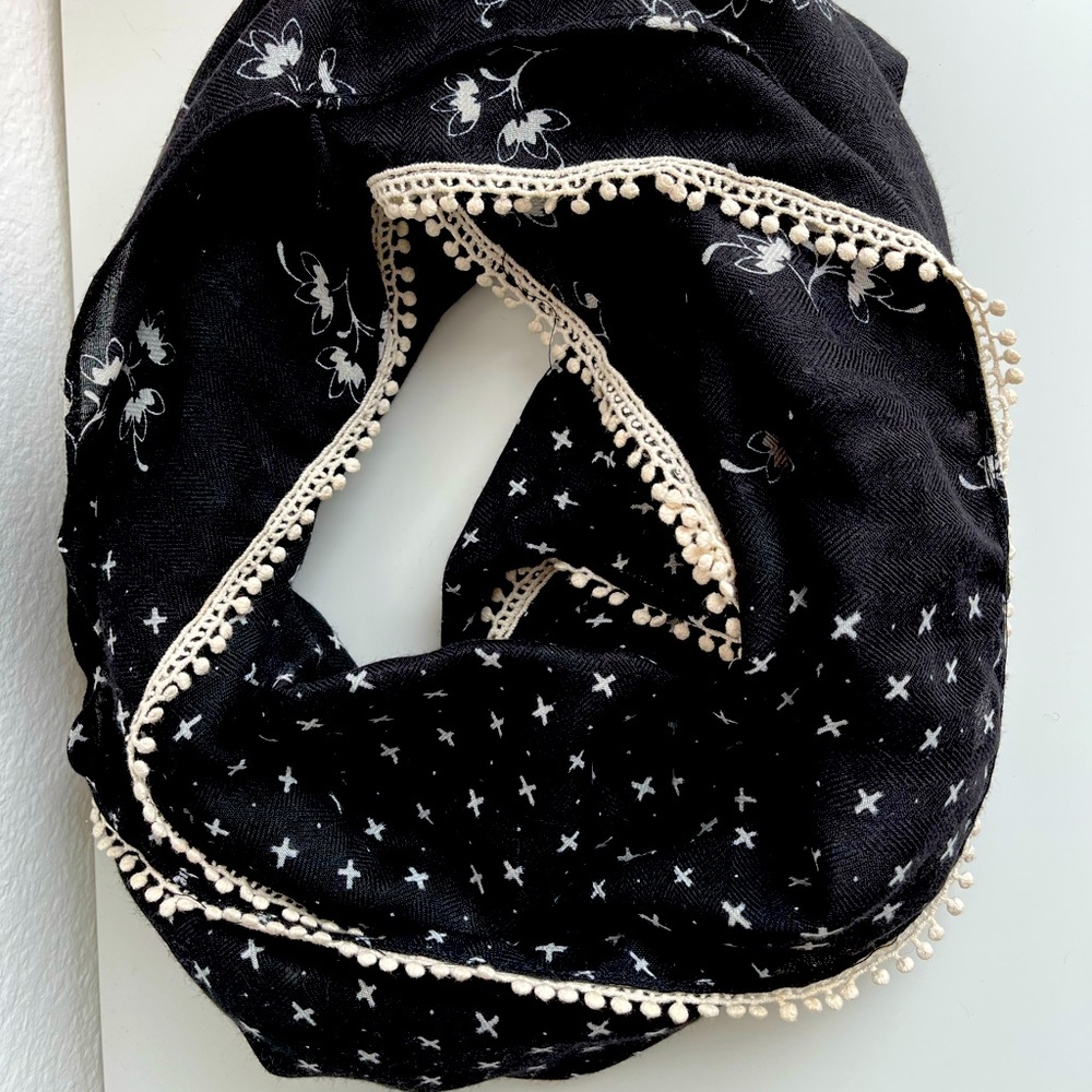 Loft Infinity Scarf with tassels